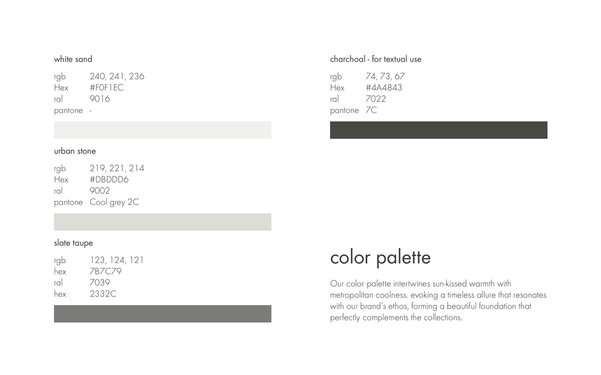 POBA colour palette